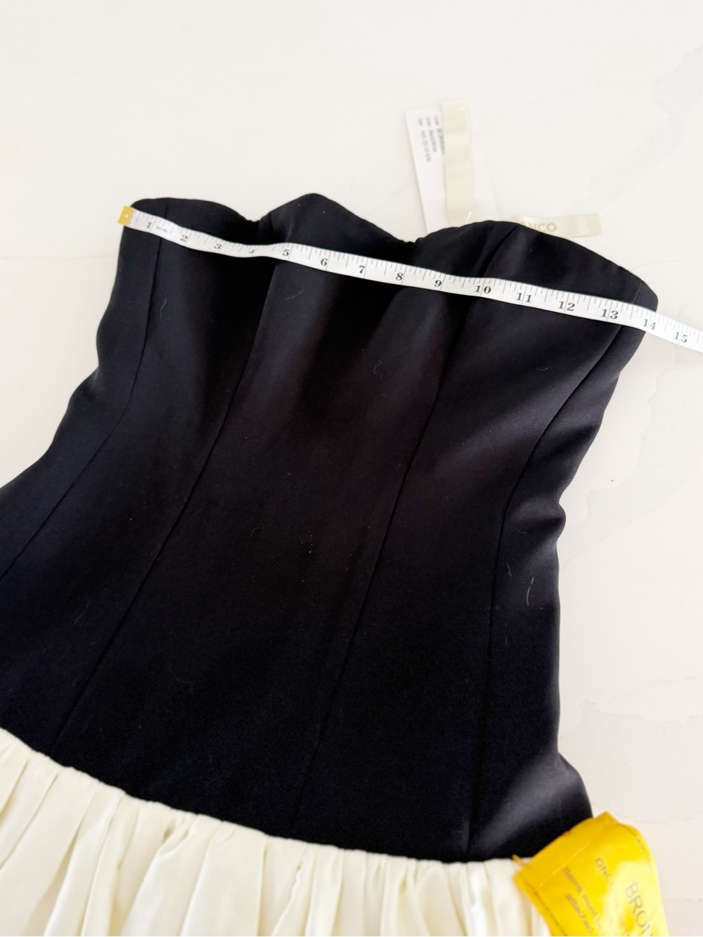 Bronx and Banco Arlo Black Strapless Corset Dress Sz XS $1500 NWT - Picture 9 of 11